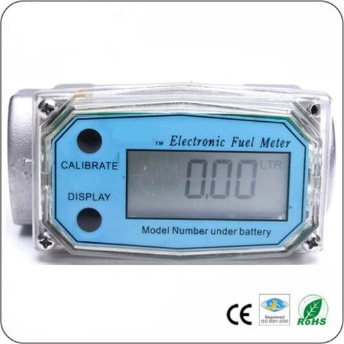 Digital Turbine Flow Meter petrol fuel gauge caudalimetro Flowmeter plomeria Pumping flow indicator sensor Counter DN25 G1.0