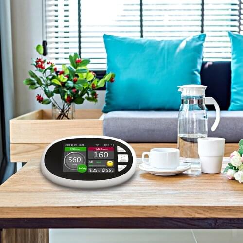 Tuya WIFi CO2 Meter Air Quality Detector Gas Analyzer Carbon Dioxide PM2.5 AQI Temperature Humidity Monitor Gas Quality Detector