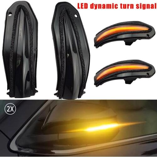 For Toyota RAV4 XA40 13-18 Highlander XU50 Noah R80 4Runner Dynamic Blinker LED Turn Signal Lights Rear Mirror Indicator Lamp