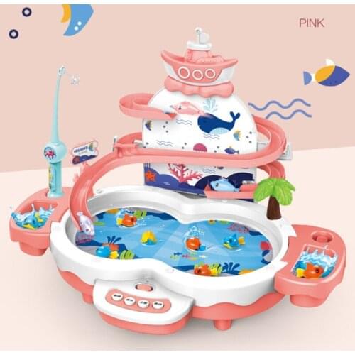 Electronic Toy Fishing Set With Magnetic Pond Lets Go Fishing Musical Fishing Game For Boys Girls Toddlers Party Favors