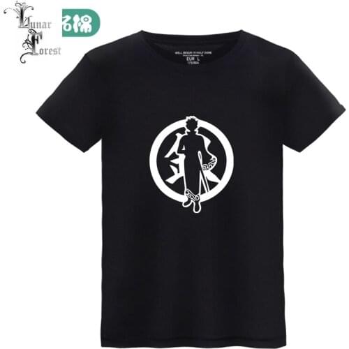 Gintama Printing 100% Cotton T-shirt Summer Fashion Round Neck Short Sleeve Popular Japanese Anime Streetwear Plus Size