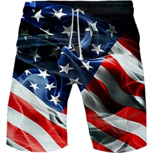 Hot Sale Skull Eagle USA Flag 3D Board Shorts Trunks Summer Quick Dry Beach Swiming Shorts Men Casual Short Pants Beach clothes