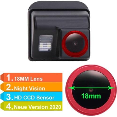 【Cool Red】 1280 * 720 pixels 1000TV lines Car License Plate Light Rear View Camera Mazda 3 / 6 / CX-5/ CX-7/ CX-9 2008 — 2011