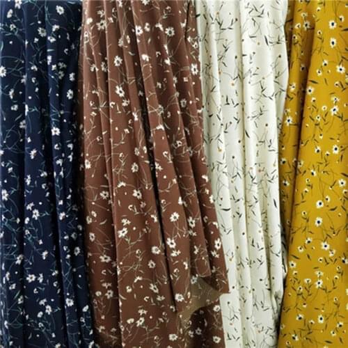 Chiffon Fabric Impermeable Small Fragments Printing Paris Pearl Dress Shirt Table Cloth Decorative Bubble Yarn Fabric