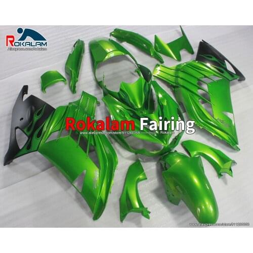 Fairings For Kawasaki ZX-14R 2012-2015 Years ZX14R ZX 14R 12-15 Green ABS Motorcycle Fairing Kit (Injection Molding)