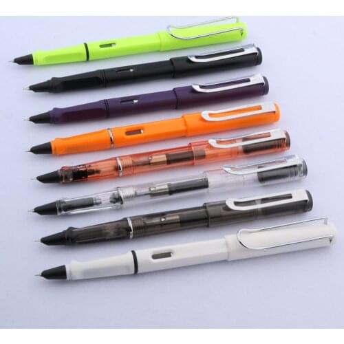 1 Pc Jinhao 599 Fashion Colorful Plastic Writing Fluency Popular Gift Fine Hooded Nib Fountain Pen