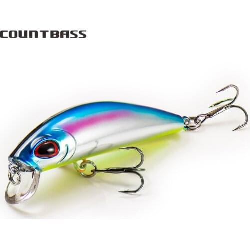 COUNTBASS 65mm 11g Heavy Sinking Minnow Wobbler Fishing Lures for Trout, Black Bass, Perch Anglers Hard Plastic Baits
