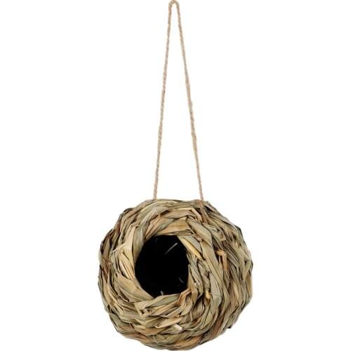Hanging Bird House Spherical Bird Nest Hand-woven Bird Cage Bird Nest Outdoor Cage Shelter Hideaway Bird Nest Bird Supplies