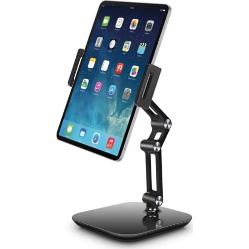 Foldable Desk Mobile Phone Holder Stand For iPhone iPad Pro Tablet Flexible Metal Table Desktop Adjustable Cellphone Cradle