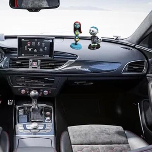 Car Dashboard Decorations Lovely Animated Figures Office Cab Accessories Interior Decoration for Halloween