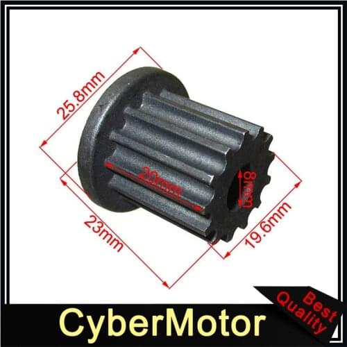 13 Tooth Gear Pinion Sprocket Belt Pulley For Scooter Electric Motor