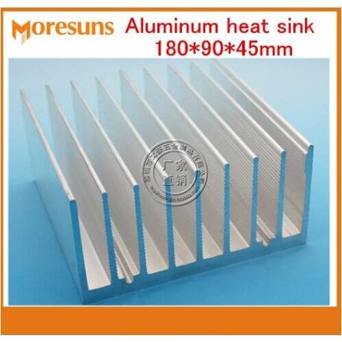 Fast Free Ship 2pcs/lot High quality radiator heat conduction block box Aluminum heat sink 180*90*45mm