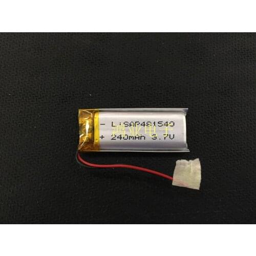 3.7V polymer lithium battery 481540481538 240MAH Bluetooth pen recorder pen battery Rechargeable Li-ion Cell