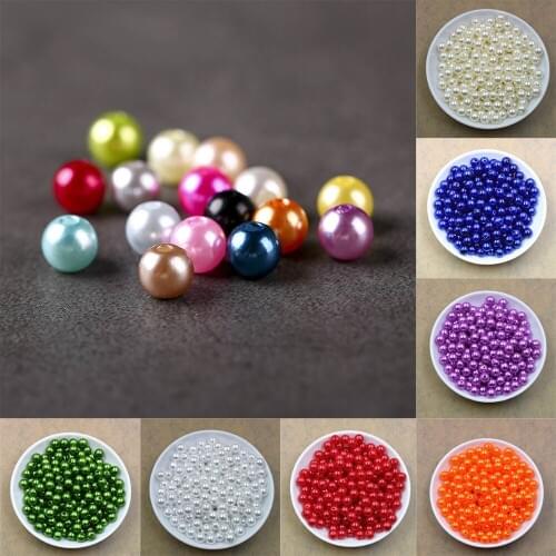 500Pcs Colorful Round Pearl Beads 5mm For Jewellery Marking Diy Loose Spacer Beads Bracelet Necklace Charm Jewelry Finding