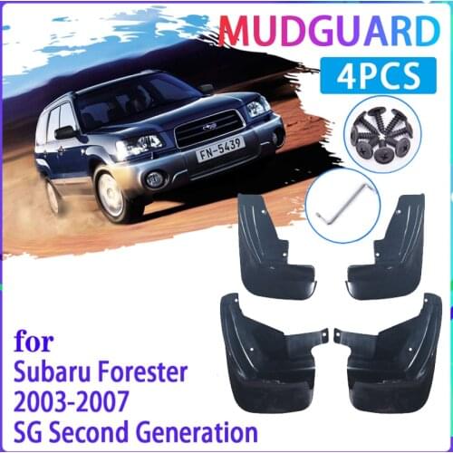 4 PCS Car Mud Flaps for Subaru Forester SG 2003 2004 2005 2006 2007 Mudguard Splash Guards Fender Mudflaps Auto Accessories