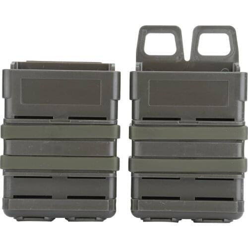 Free Shipping Outdoor Mag Pouch Set Fast Mag Pouch Mag Holders Comes With 2 Retention Bands For 5.56 Mags 2 Colors Option