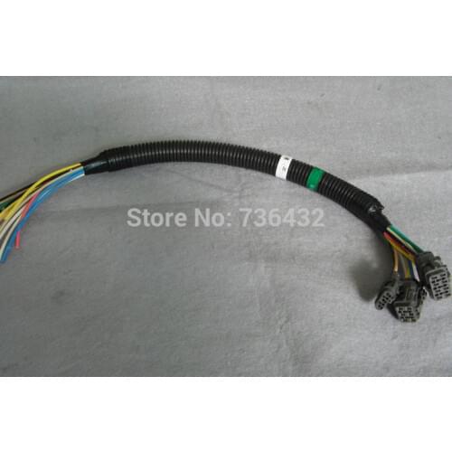 Free shipping! Universal type Excavator plug Pair Wire Harness (Hitachi , Daewoo, Kobelco , Sany , Cat...)