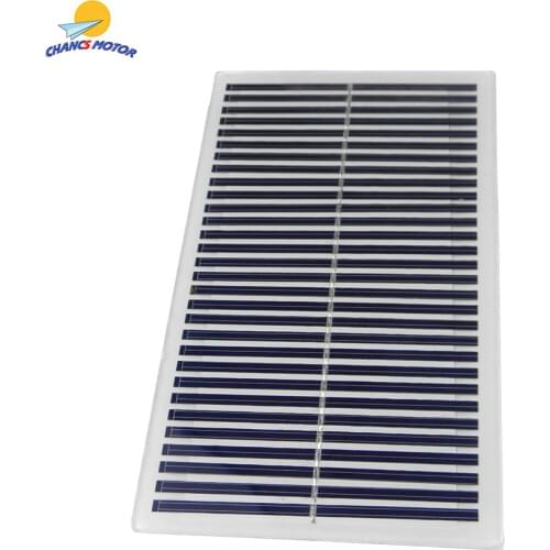 CHANCS Solar Cell 15V 1W Polycrystalline Glass Sealed DIY Solar Panel Kit 155mm×88mm