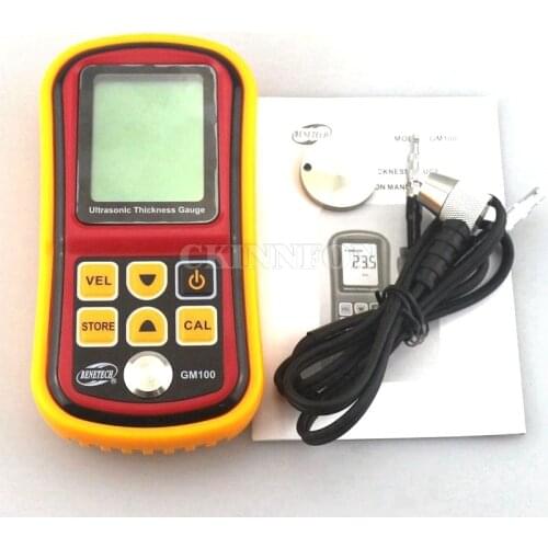 DHL 20PCS Ultrasonic Thickness Gauge Tester Metal Width Measuring Instrument 1.2~220mm (Steel) Sound Meter Diagnostic-tool GM100
