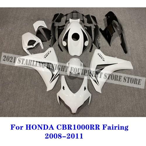 For HONDA CBR 1000RR CBR1000RR 2008 2009 2010 2011 New ABS Plastic Kit Injection Motorcycle Fairing Kit Bodywork White 08-11