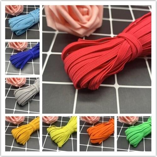 6mm 5Yards Elastic Ribbon High-Elastic Elastic Band Rubber Band Elastic Line DIY Lace Trim Sewing Waist Band Garment Accessories