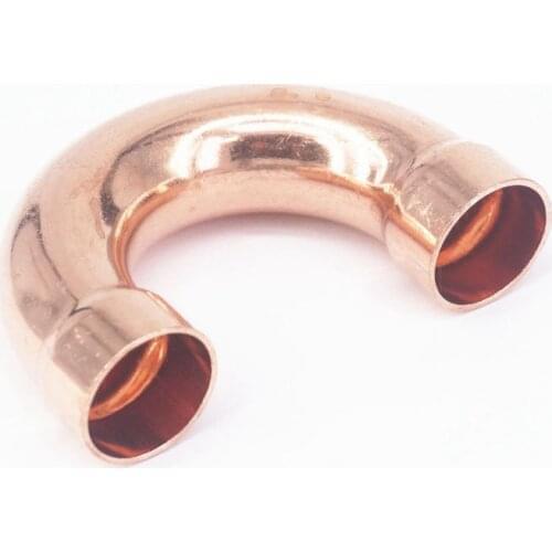 Φ67X1.8X180mm 180 Degree Return Bend Copper End Feed Plumbing Pipe Fitting for gas water oil