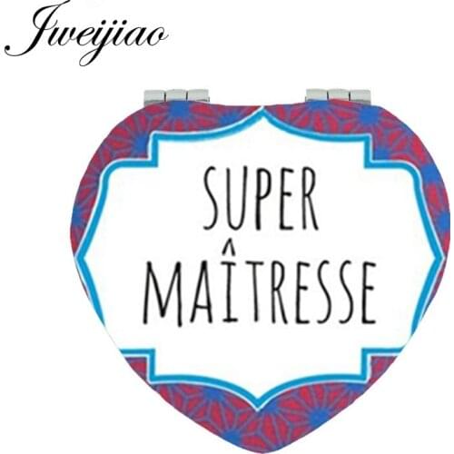 JWEIJIAO letter DIY photo Merci Maitresse Beauty Health Tools Accessories Super Maitresse Heart leather Mirrors MM65