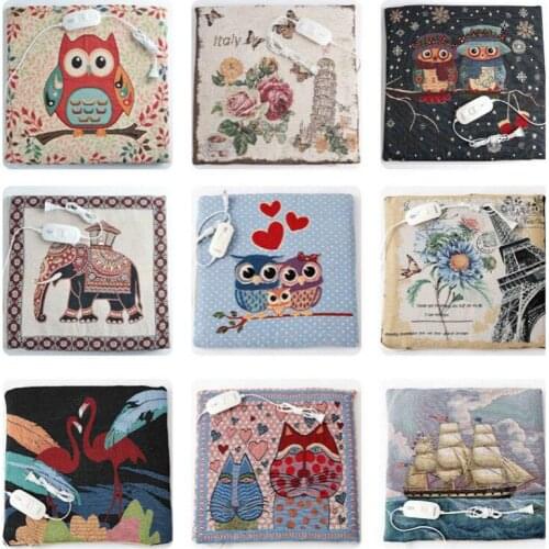 45x45CM Electric Heating Hand Foot Winter Chair Heating Warmer Pad Electric Blanket Foot Warmers For Office Seat Pad Chair