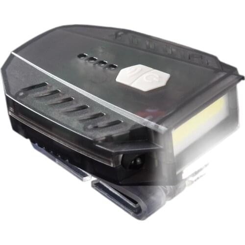 Induction fishing lamp cap new folder dedicated charging super bright LED head-mounted visor glare night fishing bait headlight