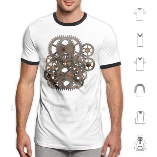 Infernal Vintage Steampunk Gears On Your Gear T Shirt 6xl Cotton Cool Tee Gear Steampunk Steam Punk Vintage Retro Geek Nerd