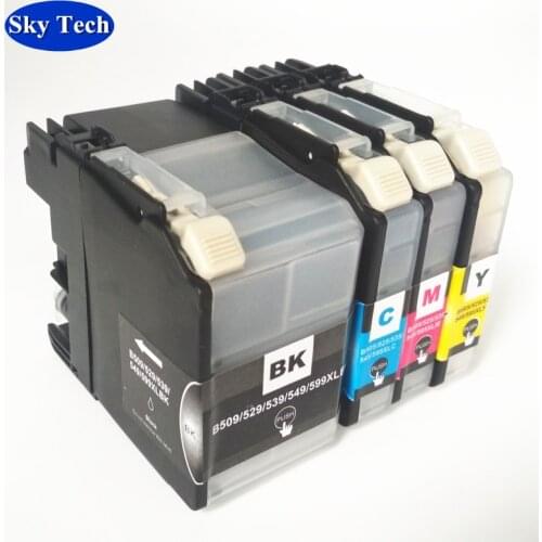 4X Compatible Ink cartridge For Brother LC525 LC529 , For Brother DCP-J100 DCP-J105 MFC-J200 printer