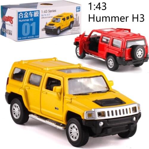 CAIPO 1:43 HUMAR/H3 Alloy pull-back vehicle model Diecast Metal Model Car For Boy Toy Collection Friend Children Gift