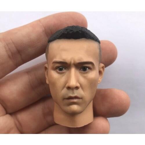 1/6 Scale Asian Male Star Calm Version Head Sculpture Model for 12" Action Doll