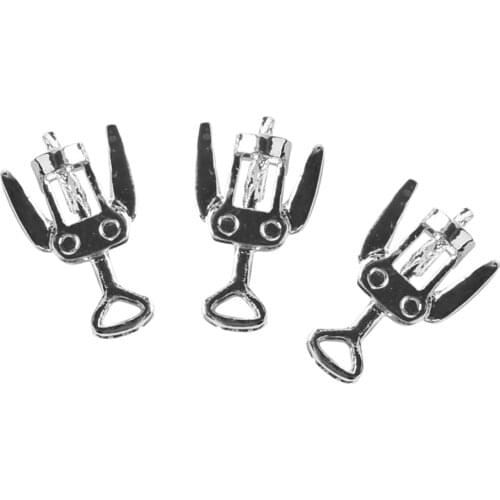 New Dolls Accessories 3pcs Metal Wine Drink Bottle Opener Corkscrew 1:12 Bottles Kitchen Bar Miniature Doll House Decoration