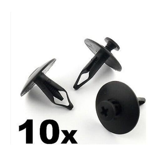 10x For Ford Bumper, For Grill & Radiator Cover Plastic Moldings -Clips