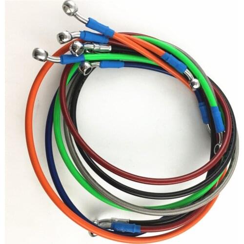 Motorcycle Braided Brake Clutch Oil Hoses Lines Pipes Cables 50cm-220cm Motorcycle Bike for