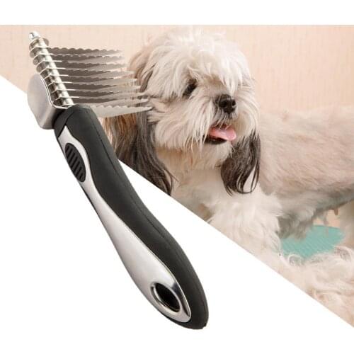 Professional Durable Puppy Dog Comb Static-free Wear-resistant Knot Opening Hair Remover for Home Dogs Supplies Accessories