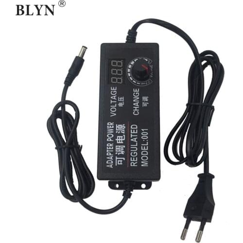 Regulated Adapter LED Power Supply Adjustable Switch Driver With Regulator 3-12V 1-24V 9V-24V AC/DC Convert Lighting Transformer