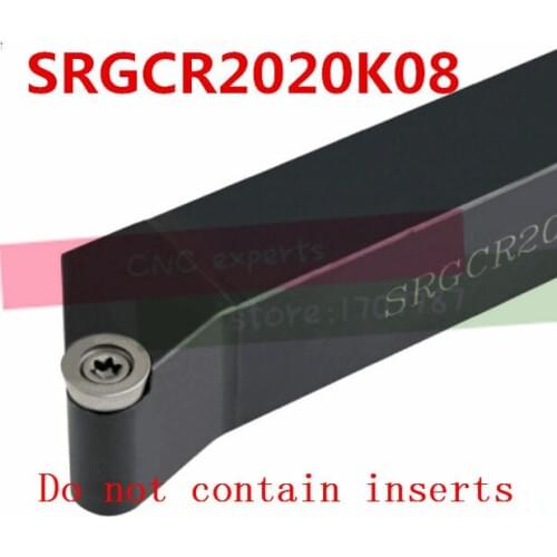 SRGCR2020K08 20*20mm Metal Lathe Cutting Tools Lathe Machine CNC Turning Tools External Turning Tool Holder S-Type SRGCR/L