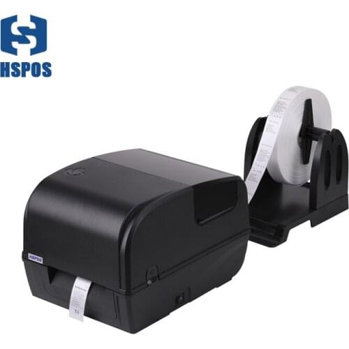 HSPOS 4 Inch Thermal Transfer Label Printer Washing Mark Printer Clothing Label Maker 4pcs for 1set HS-2054TA