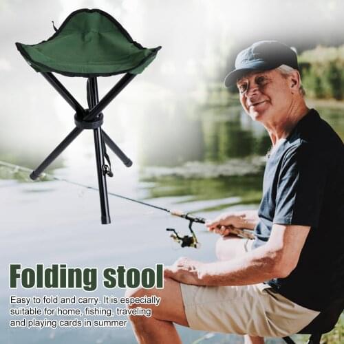 Outdoor Portable Chair Folding Camping Beach Hiking Picnic Fishing Stool Lightweight Barbecue Ultralight Collapsible Seat