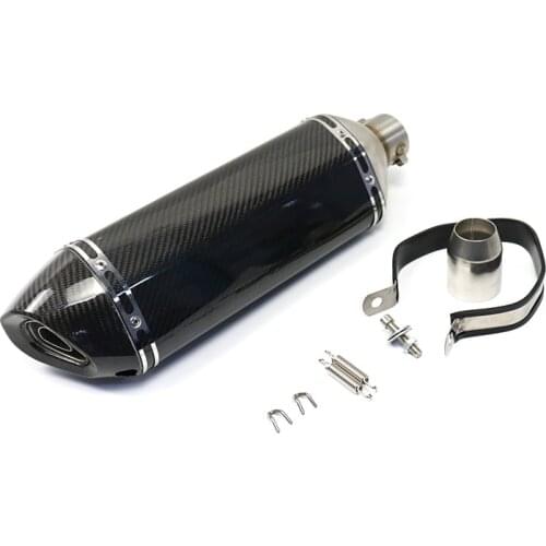 470mm Universal Motorcycle Exhaust Pipe Muffler Escape Moto carbon fiber Cap titanium FOR BENELLI trk502 FZ1 r1 r6 z1000 tmax530
