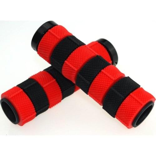 1 pair Universal Bike Bicycle Handle bar Grips Changeable Color matching with silica gel ring Cycling