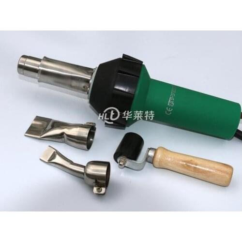 1600W Handheld Heat Gun Plastic Hot Air gun PVC Plastic Floor Welding Equipment With 2 Nozzles + 1 Roller