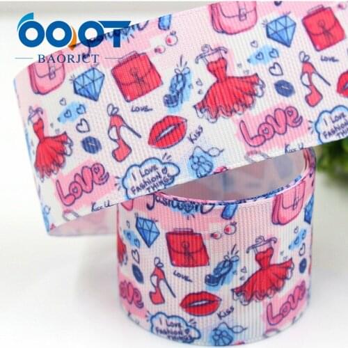 184167, 1-1/2 inch 38MM Cosmetics series Printed grosgrain ribbon, DIY handmade Hair accessories Material wedding gift wrap