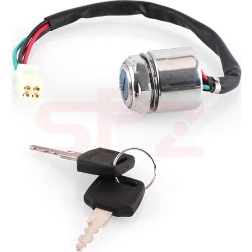 4 Wires ATV Quads Ignition Key Switch For 4 Wheeler Go Kart Motorcycles