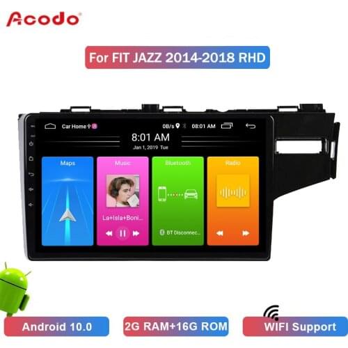 ACODO 2+16G Android 10.0 Car Radio Multimedia Player For Honda AMAZE 2018-2019 RHD Navigation GPS 2 din