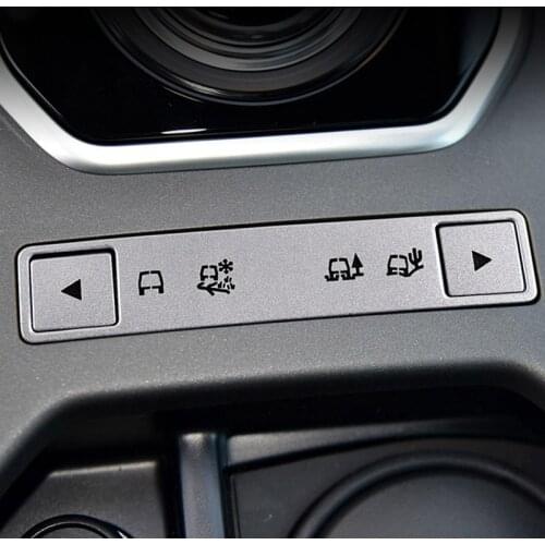 For Land Rover EVOQUE 2013-2019 Car styling Aluminum Car Center Console Mode Adjustment Button Sequins Stickers Car Accessories