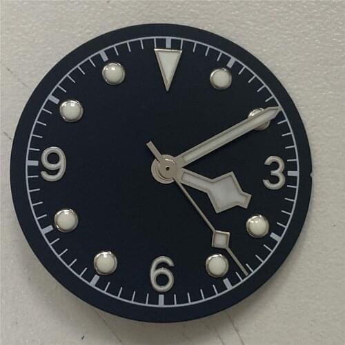 For Miyota 8215 821A Watch Movement 31MM Sterile Watches Dial Replacement Green Luminous Watch Dial for Mingzhu DG2813 DG3804