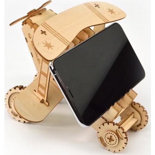 Wooden Puzzles DIY Assembly 3D Plane Car Model Education Kid Toy Table Decor Home Ornaments Kids Adult Crafts Gift